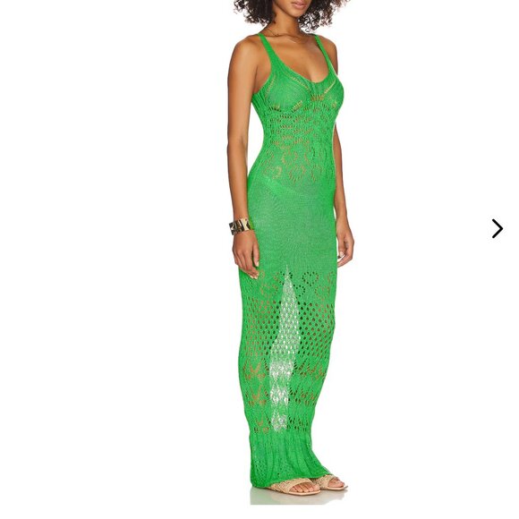 NWOT Revolve Beach Riot Tracy Dress in Island Green Swim Coverup - Picture 2 of 8